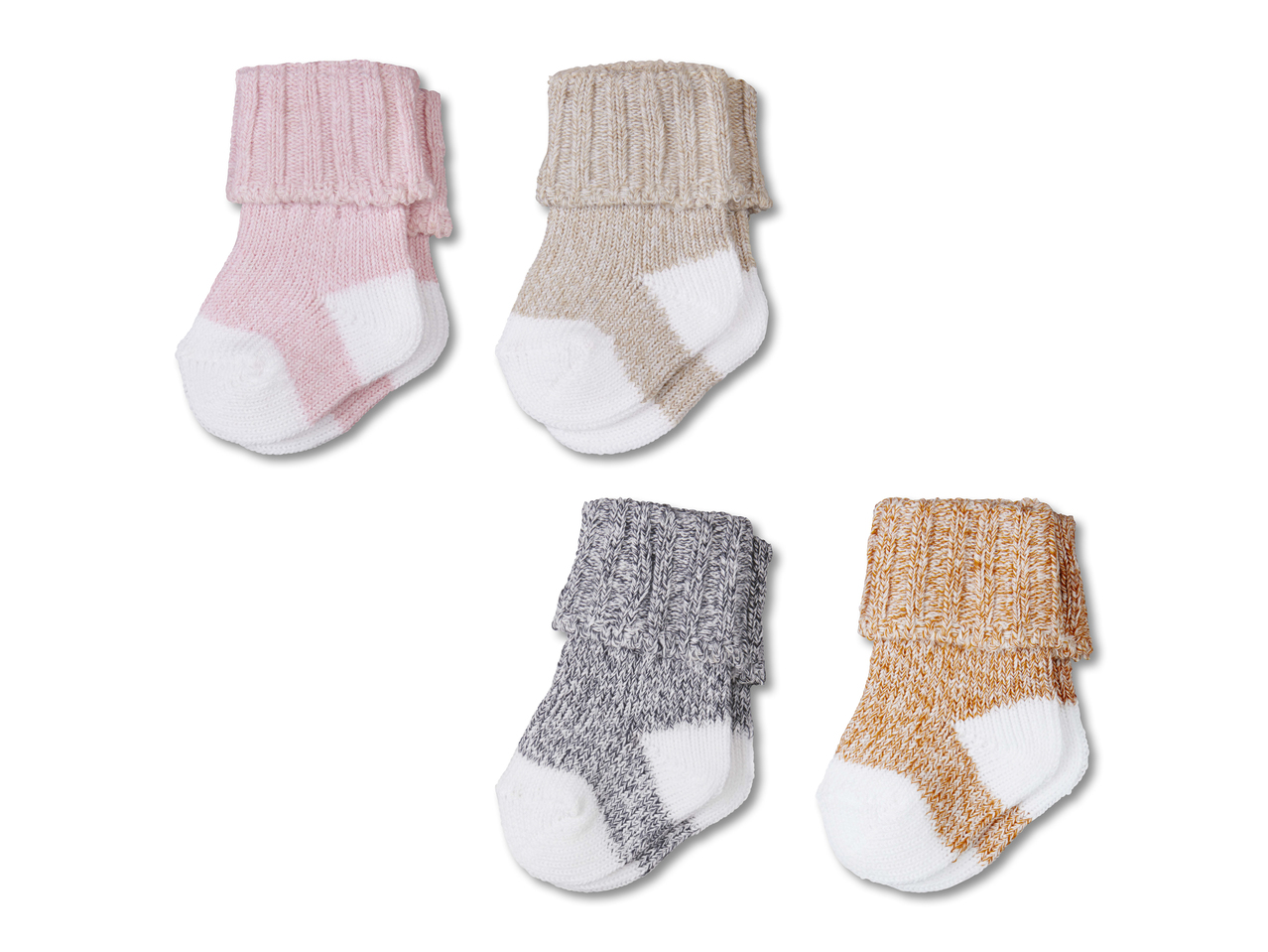 Calze in maglia per neonato, 2 pz1
