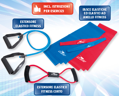 Fasce elastiche/Estensori elastici fitness CRANE(R)