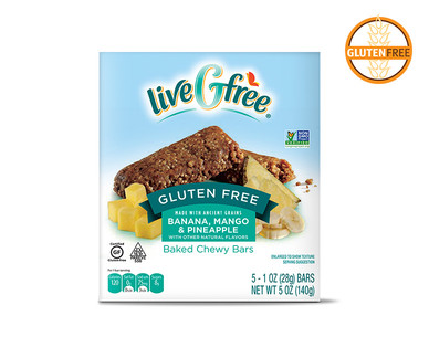 liveGfree Gluten Free Baked Chewy Bars