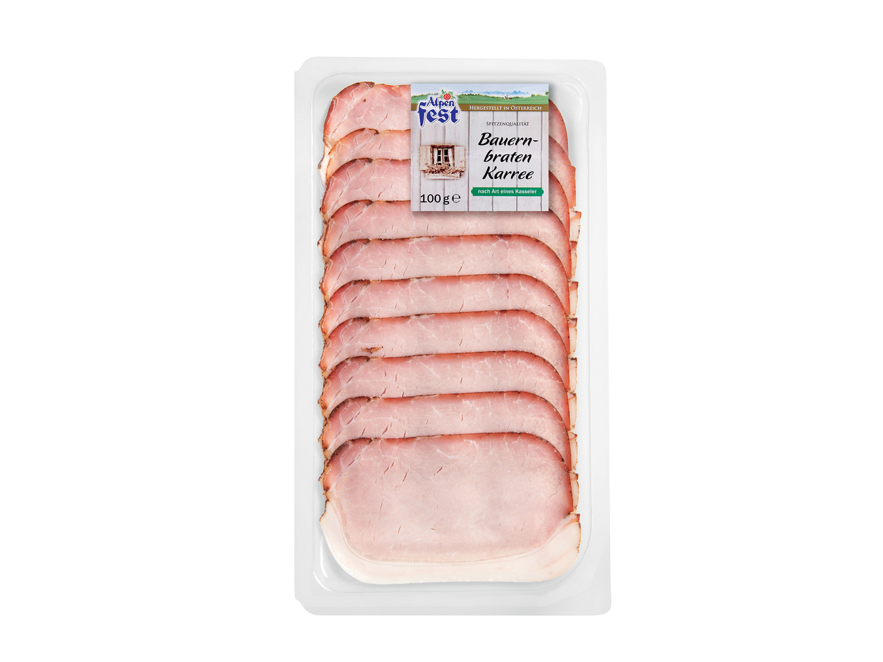 Saucisses de viande ou carré de porc cuit en tranches1