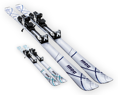 Set di sci per scialpinismo INOC