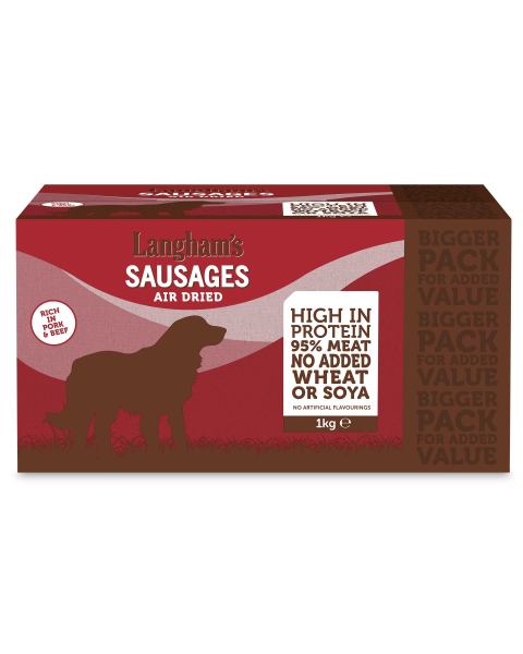 1kg Natural Dog Treats Sausage