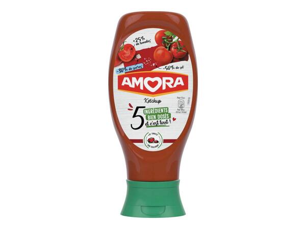 Amora ketchup aux 5 ingrédients