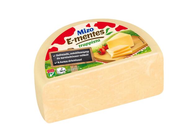 E-szám mentes trappista sajt