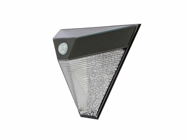 Aplique solar LED de pared triangular