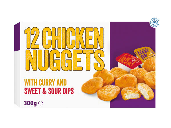 12 Chicken Nuggets with Dips